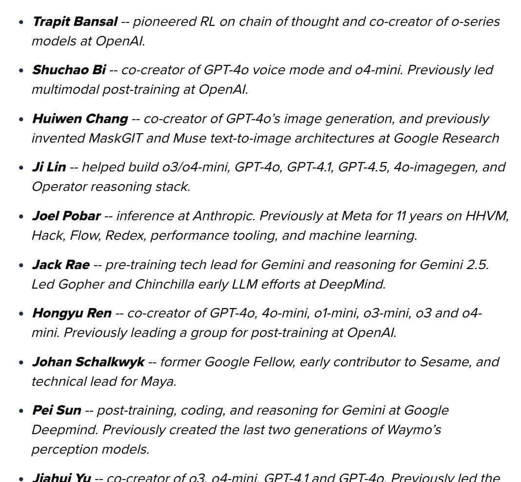 小扎官宣Meta超级智能实验室！97年小孩哥带队，11人名单7位华人