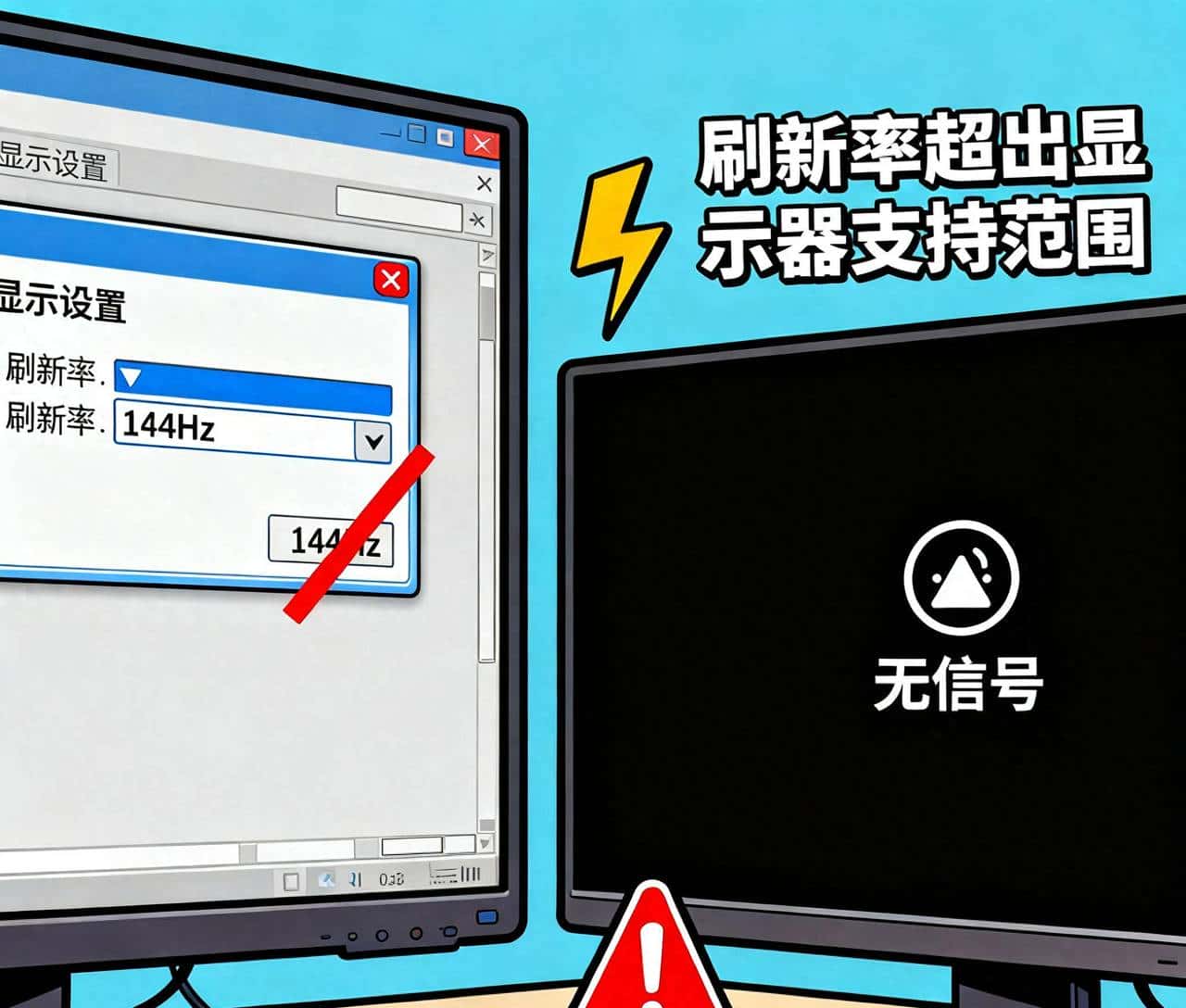 调个刷新率，屏幕却黑了？别慌！这篇救命指南请收藏