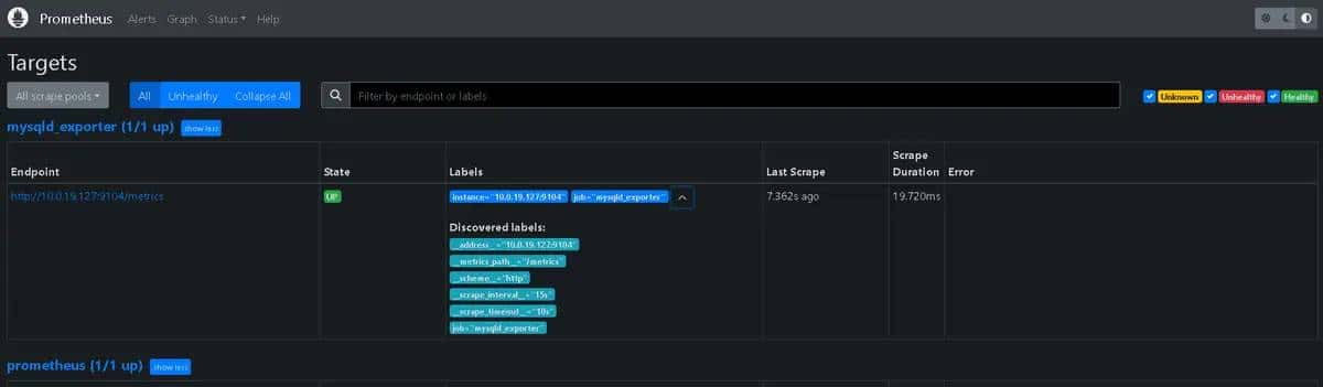 使用Prometheus + mysqld_exporter 监控MySQL