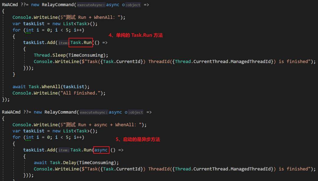 对于 C# 中 Task 的 StartNew 与 WhenAll 相互配合的实验