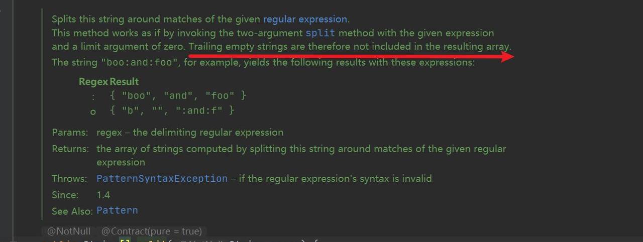Java 字符串的split分割方法小细节