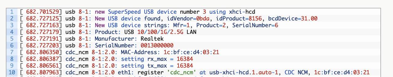 修复Ubuntu中Realtek RTL8156B 2.5GbE USB适配器的性能问题