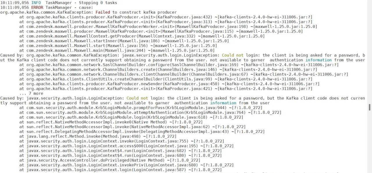 记一次Maxwell连接Kafka过程Kerberos认证问题