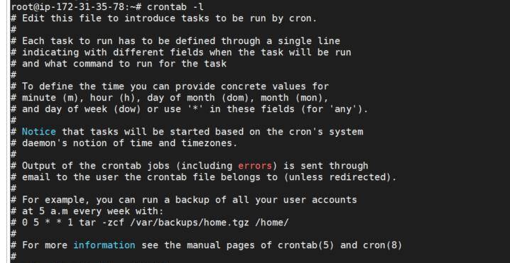 Ubuntu no crontab for root - using an empty one