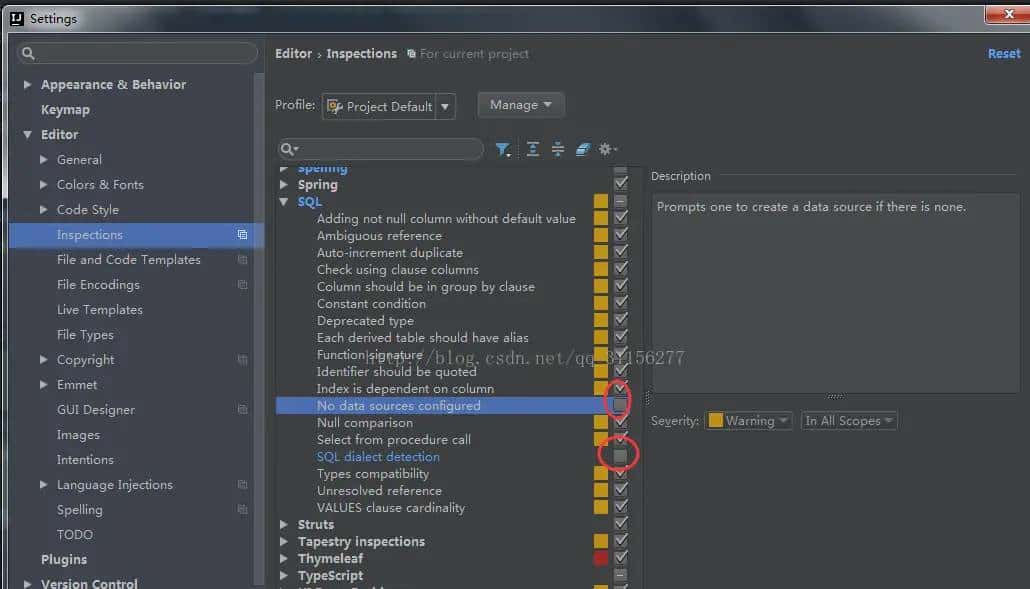 去掉 IDEA 中 mybatis配置文件的局部背景颜色