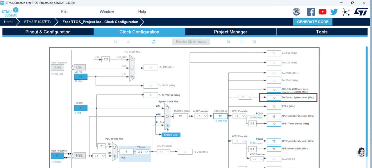 基于CMake和STM32CubeMX开发FreeRTOS API – 关于延迟时间的若干问题