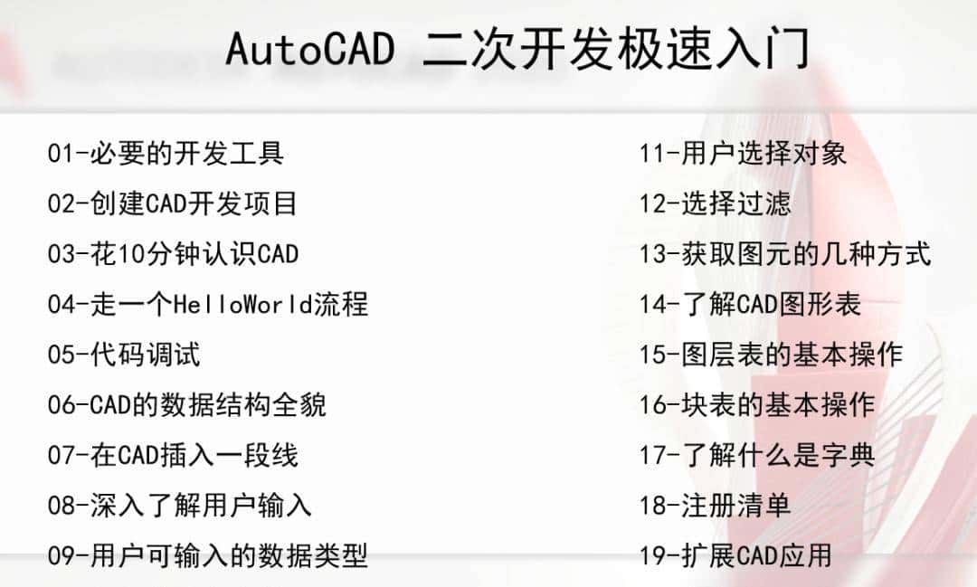 CAD二次开发？又搞到手一个行走江湖的新技能！小白适用