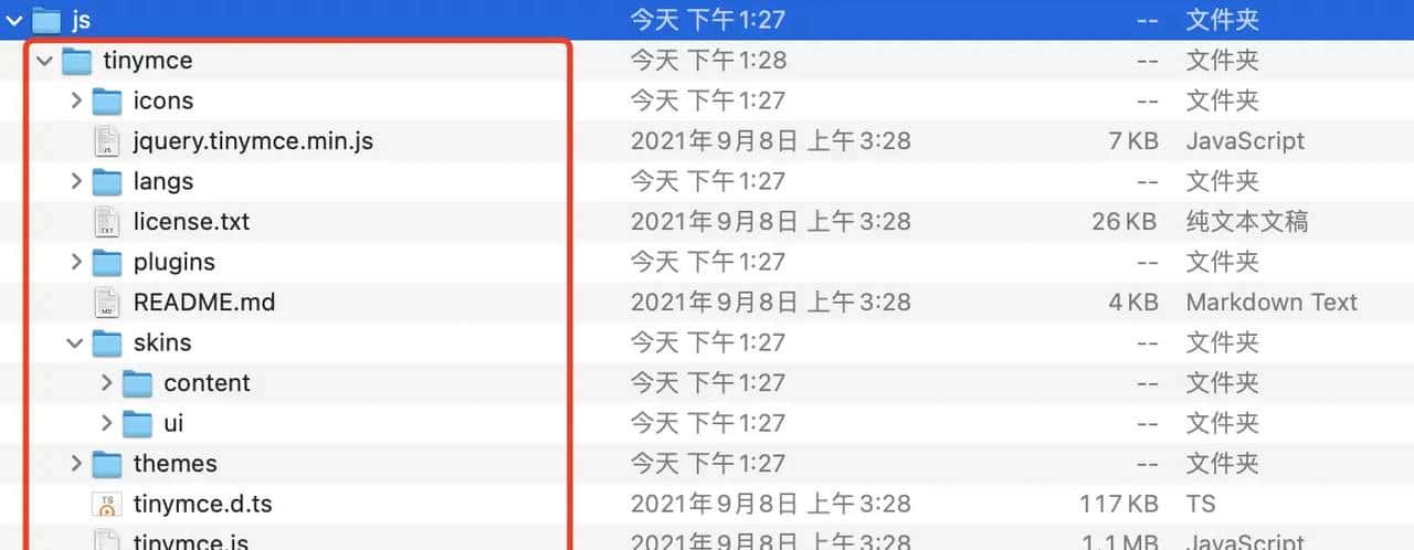vue3 集成 tinymce 及自定义皮肤