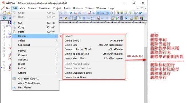 Editplus 4）实用小tips