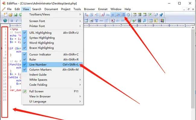 Editplus 4）实用小tips