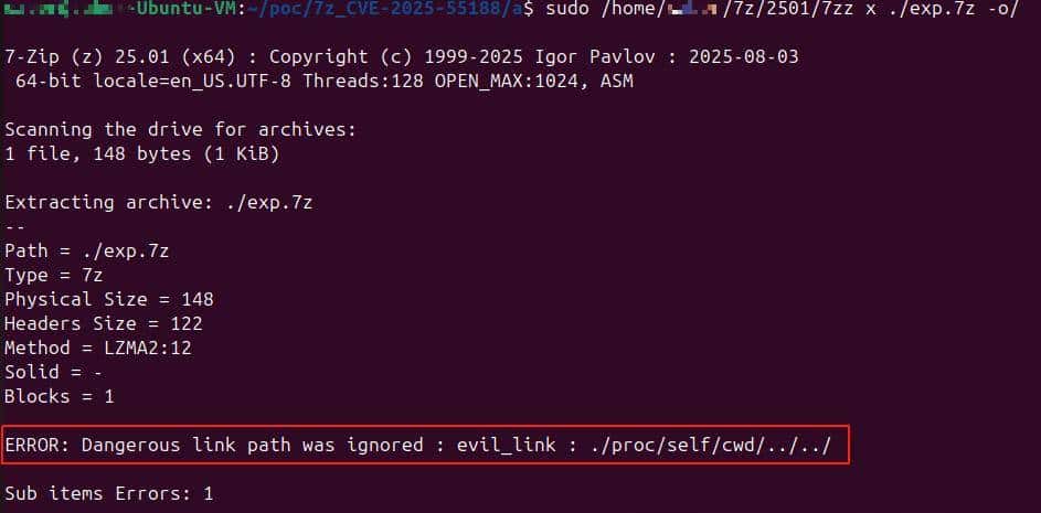 【安全警报】7-Zip 曝目录遍历漏洞