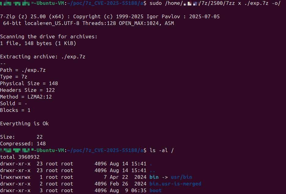 【安全警报】7-Zip 曝目录遍历漏洞