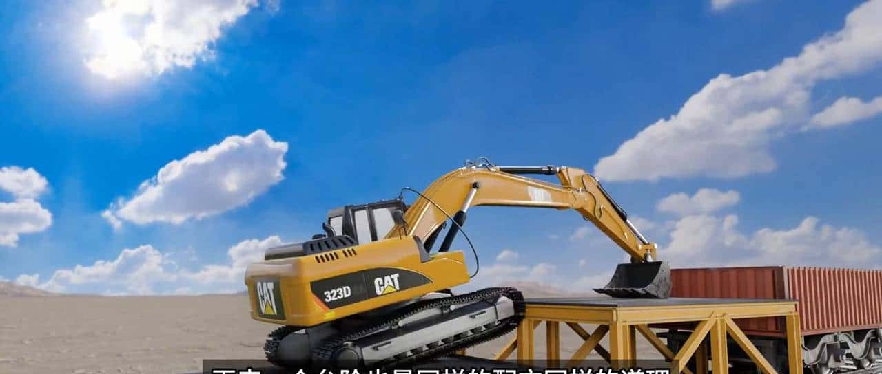 一分钟学会开挖掘机，挖掘机的工作原理 #工作原理