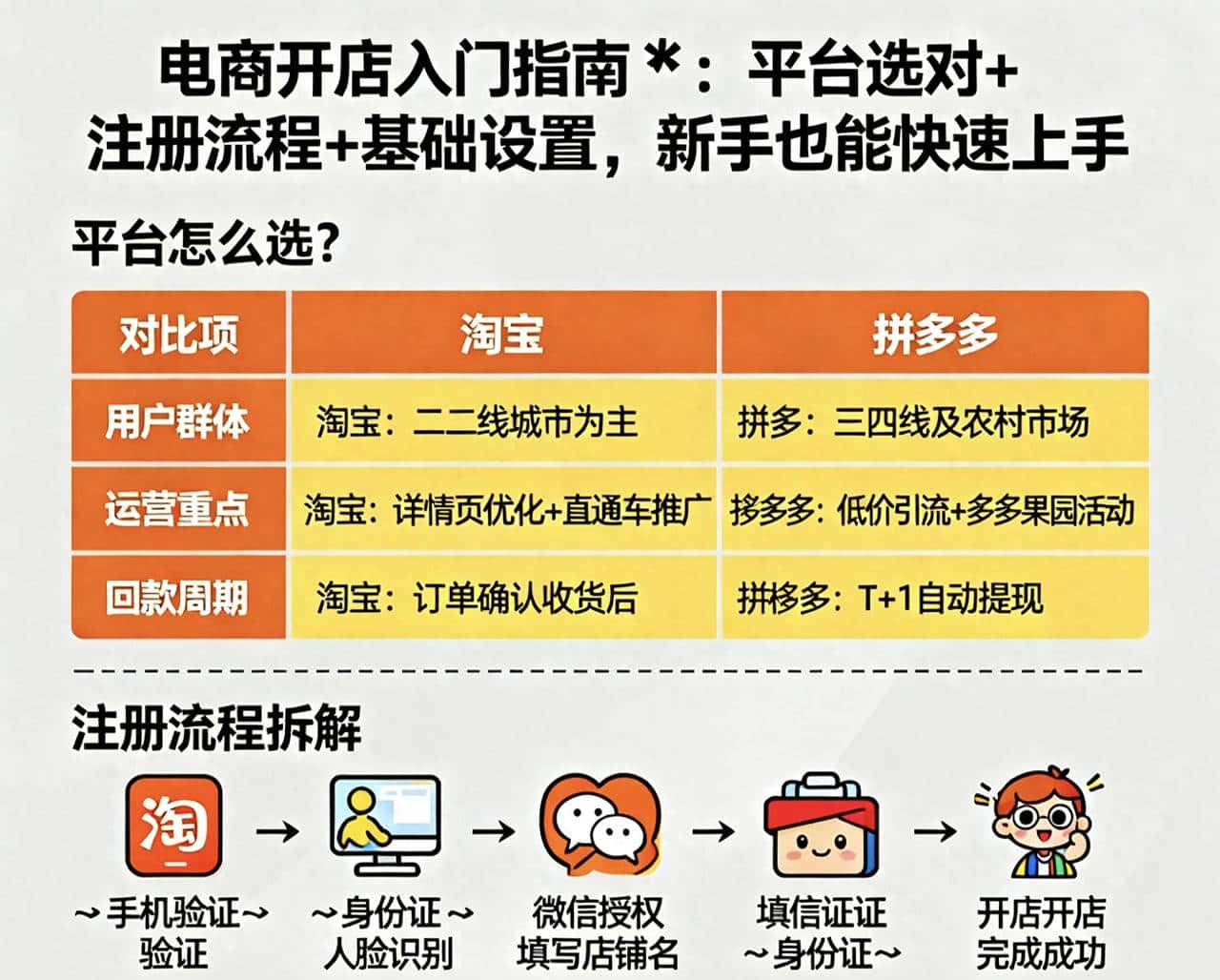 网店开设基础步骤全解析