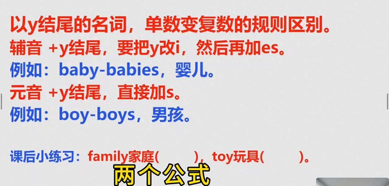 英语语法第十七集：名词单变复规则（四）#简单易学英语语…