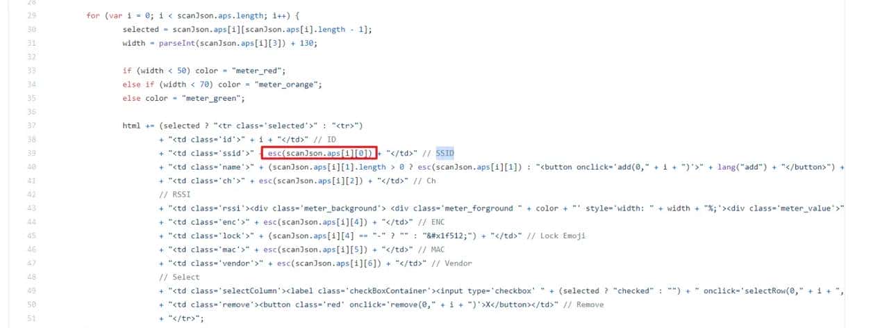 ESP8266 wifi killer固件汉化版web ui界面wifi名字存在xss注入