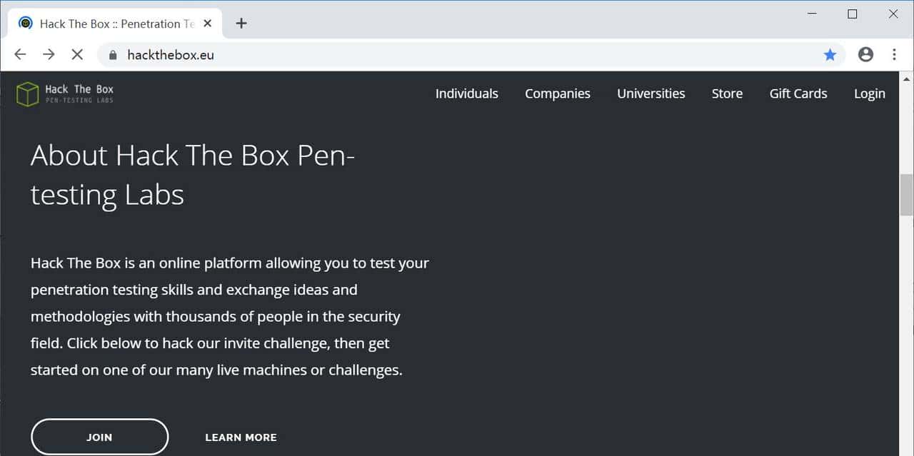 三十七，Web渗透提高班之hack the box在线靶场注册及入门知识