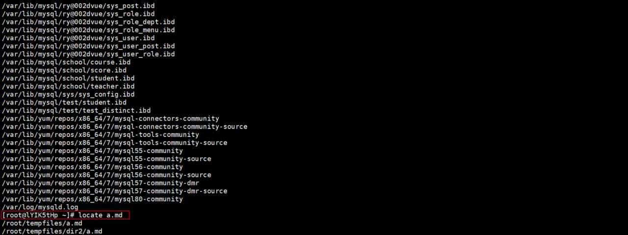 在linux中输入locate出现locate can not stat()的错误