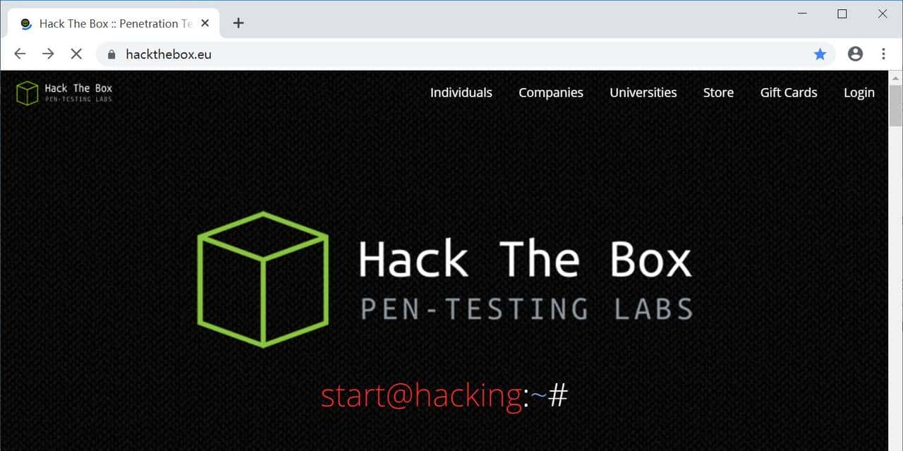 三十七，Web渗透提高班之hack the box在线靶场注册及入门知识