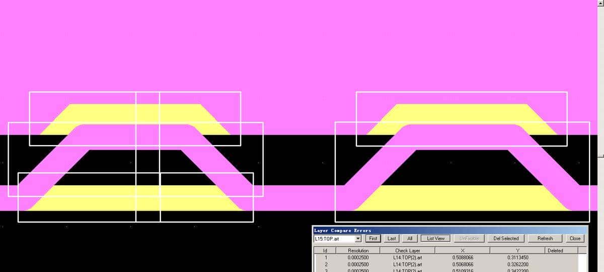 如何用CAM350对比两份Gerber
