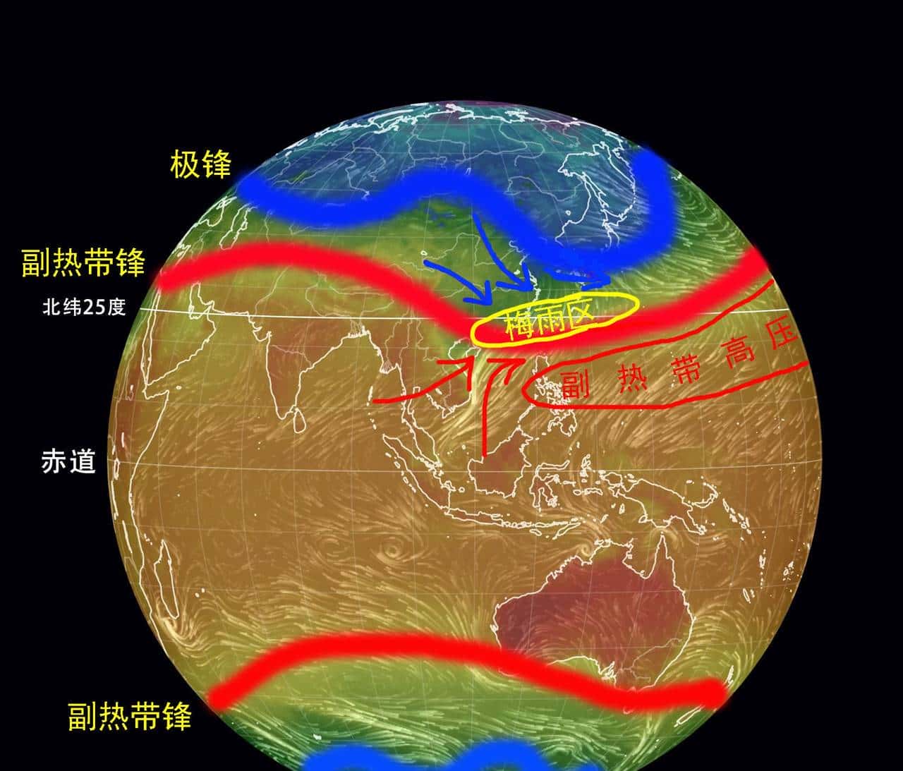 “南风吹到底，北风来还礼”！我国是世界上锋面雨最显著的国家！
