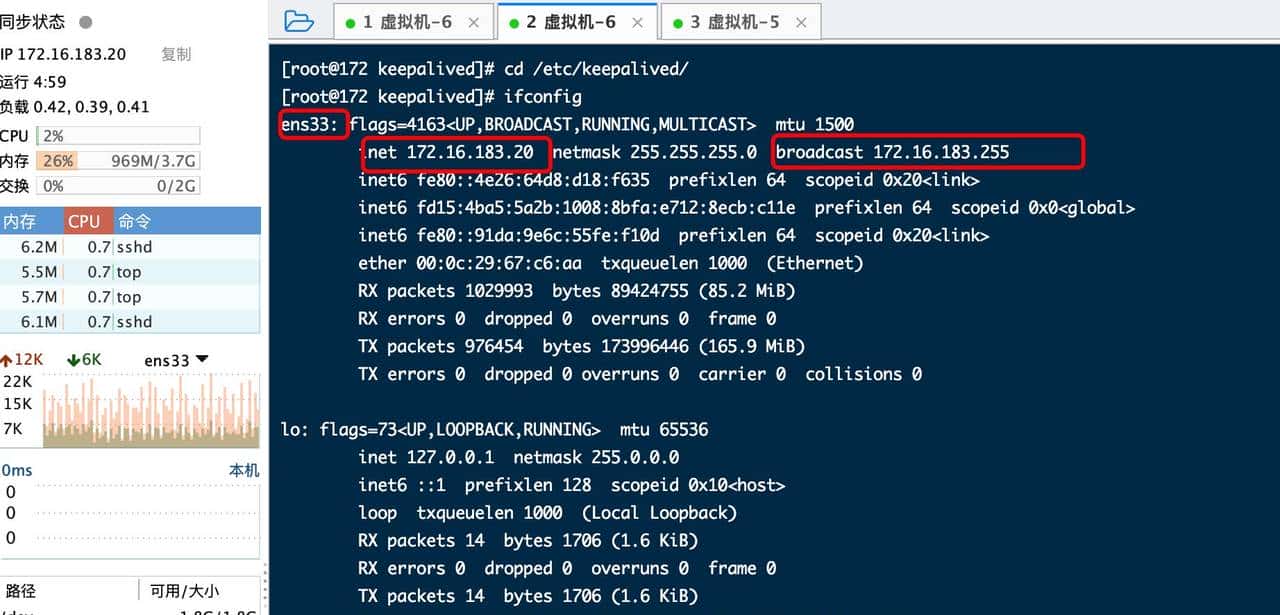 Nginx keepalived 高可用集群