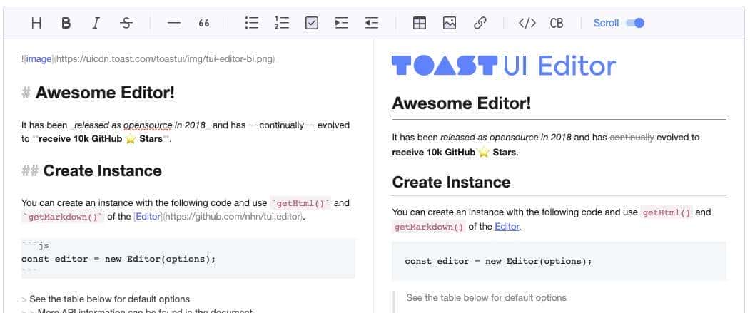 超过17K的Star。用这款开源Markdown编辑器为你的Web应用添砖加瓦