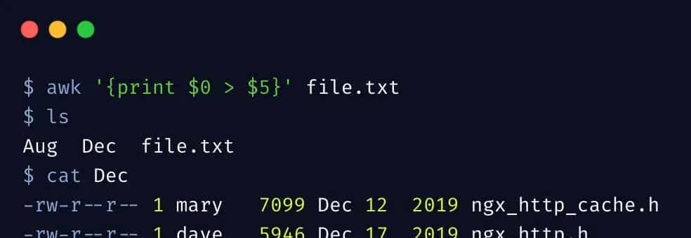 awk命令实战使用