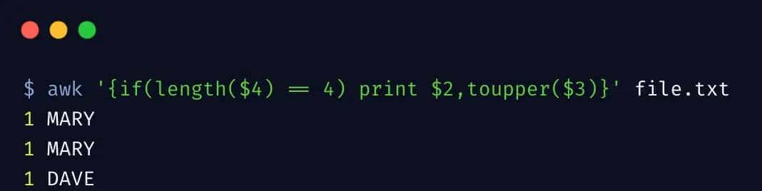 awk命令实战使用