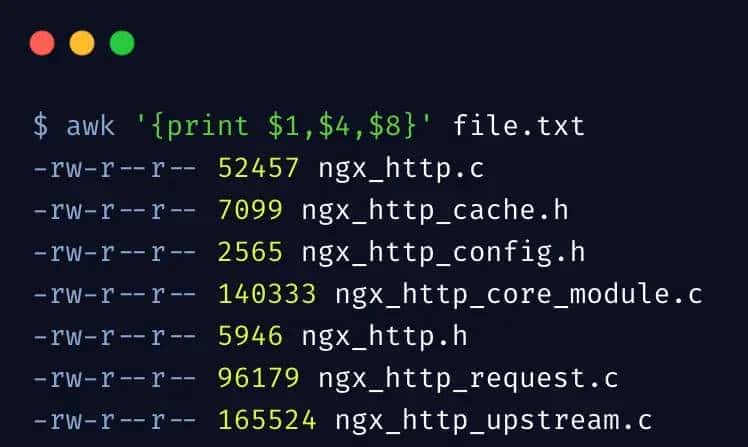 awk命令实战使用