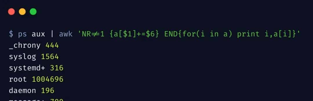 awk命令实战使用