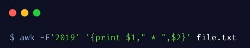 awk命令实战使用