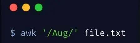 awk命令实战使用