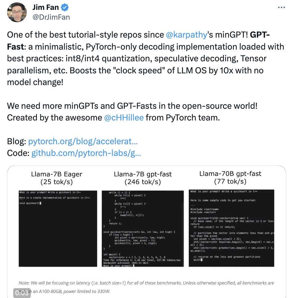 PyTorch造大模型“加速包”，不到1000行代码提速10倍！