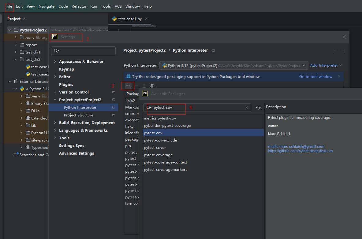 pytest测试框架pytest-cov插件生成代码覆盖率