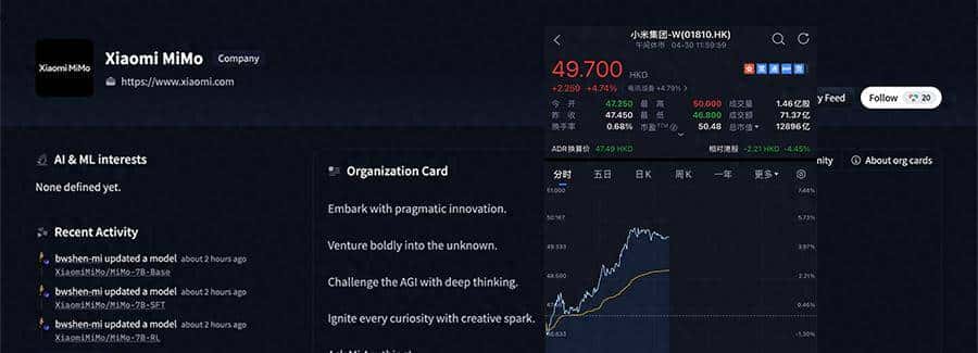 小米首个推理大模型突然开源！股价上涨近5%