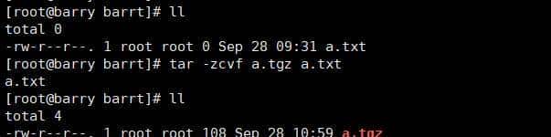 linux中打包、压缩、解压命令