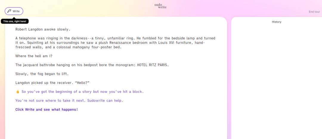 浅尝AI写作工具之「Sudowrite」：全能型写作助手