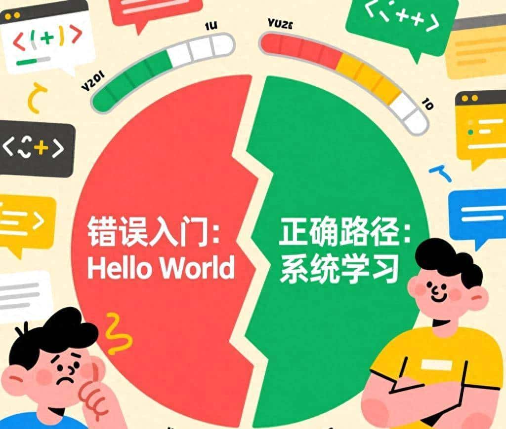 学C++千万别从“Hello World”开始！90%的新手都搞错了入门顺序