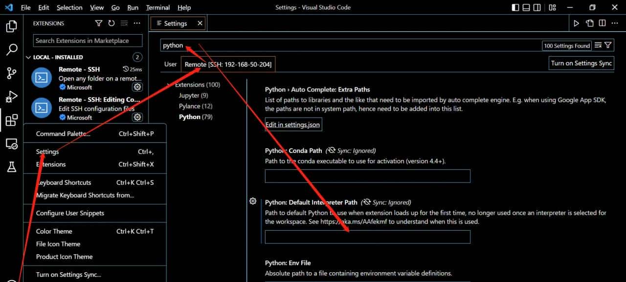 windows配置VSCODE+python（anaconda）+ubuntu服务器