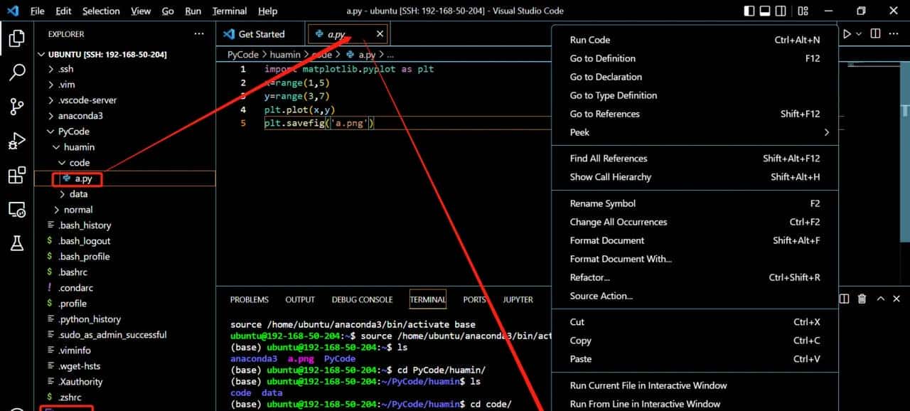 windows配置VSCODE+python（anaconda）+ubuntu服务器
