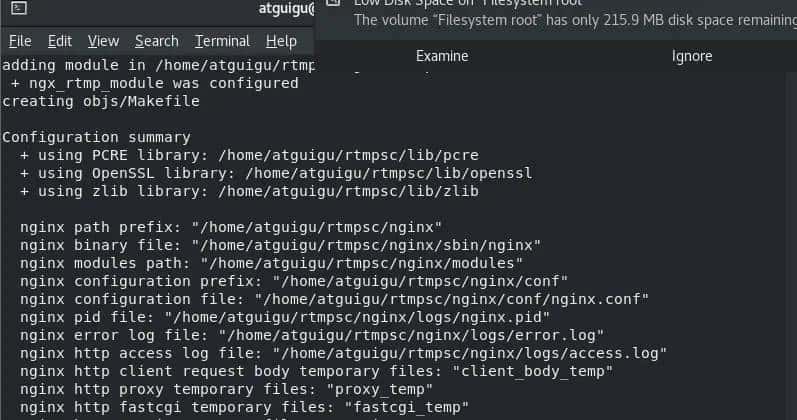 使用Nginx+rtmp搭建流媒体服务器