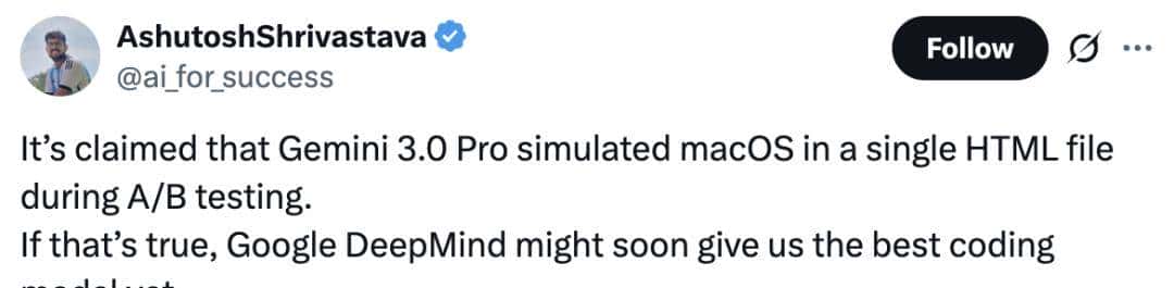 Claude4.5惨败!Gemini3.0代码生成实测:可交互率92%vs25%