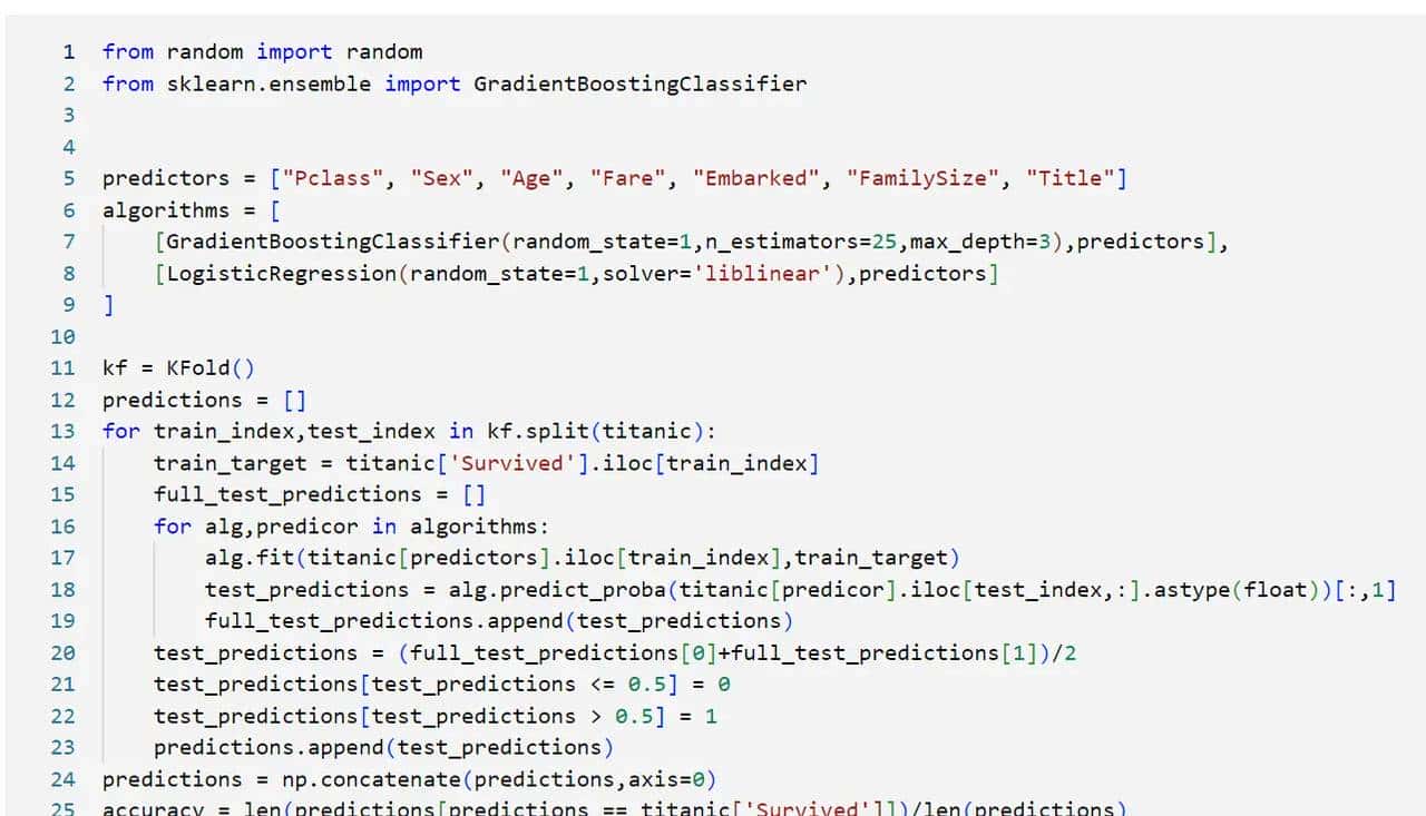 机器学习--泰坦尼克号获救预测案例
