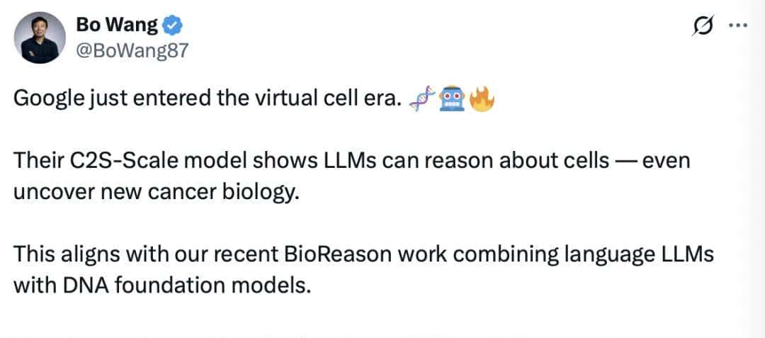 谷歌放大招！270亿参数生物大模型，AI揭示癌症疗法，震撼科学界