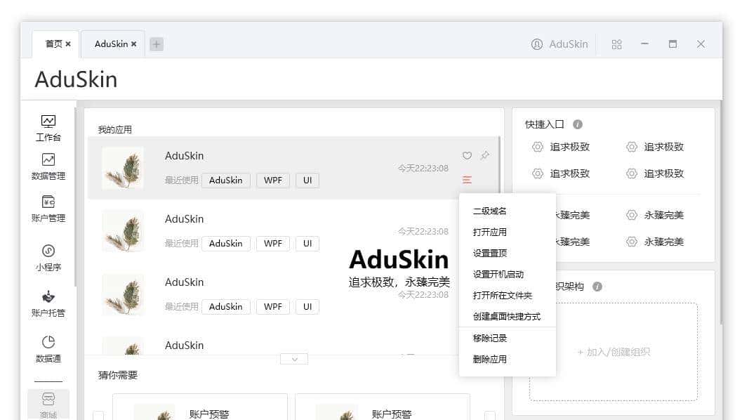 推荐4款开源、美观的WPF UI组件库
