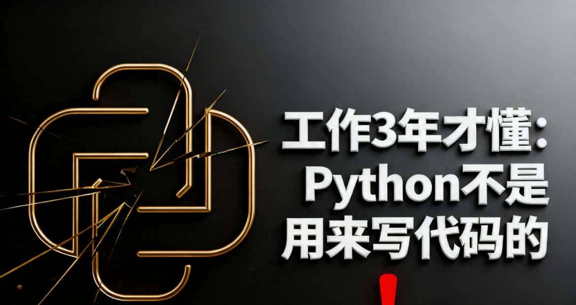 工作3年才懂:Python不是用来写代码的