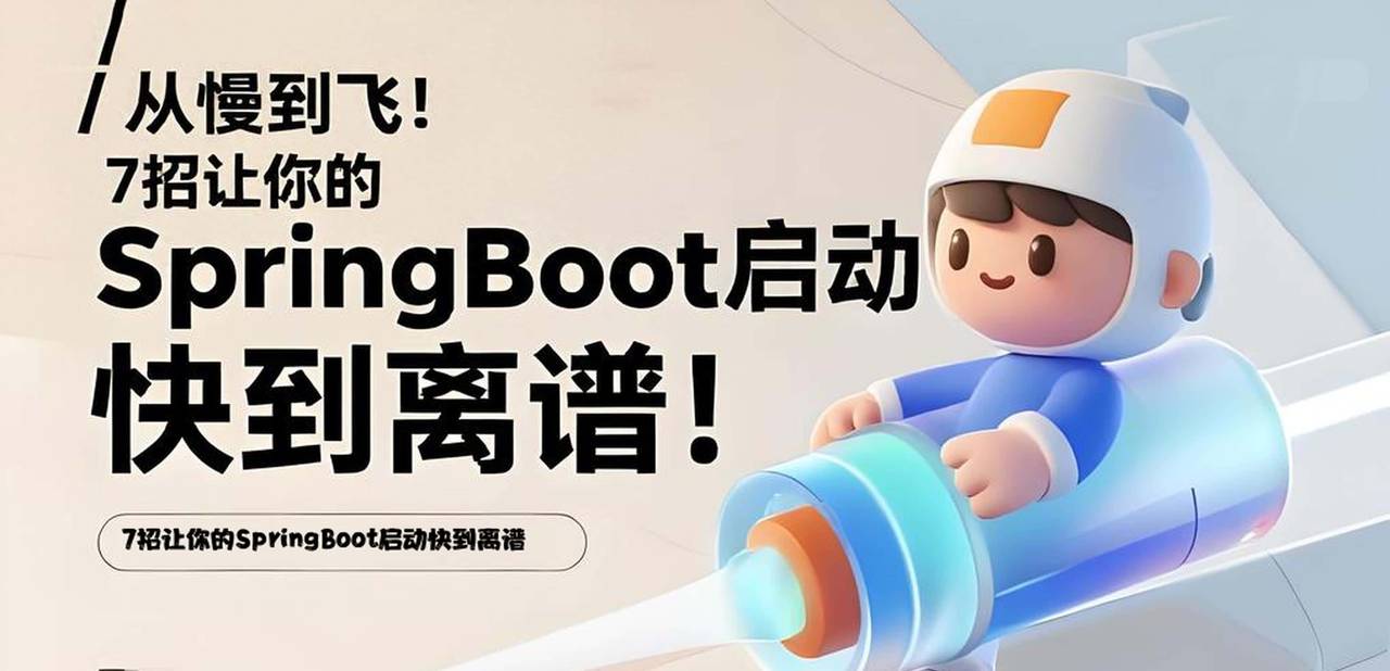 Spring Boot启动慢到崩溃?7招提速70%,让你的应用飞起来!
