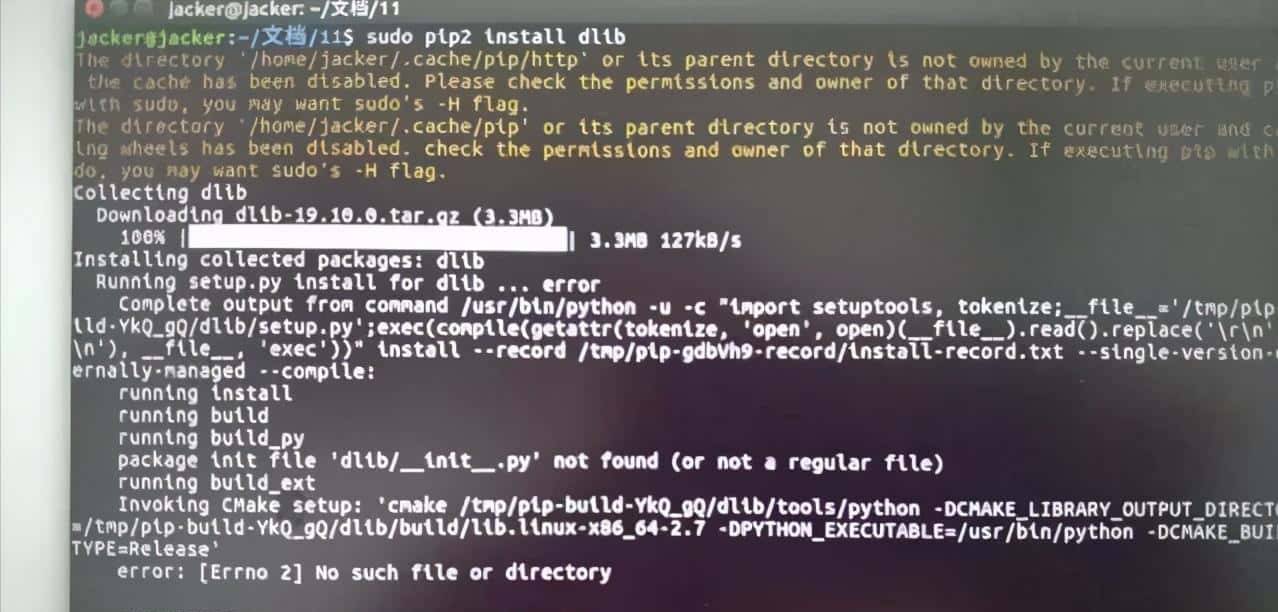 基于Ubuntu+python搭建简易人脸检测系统
